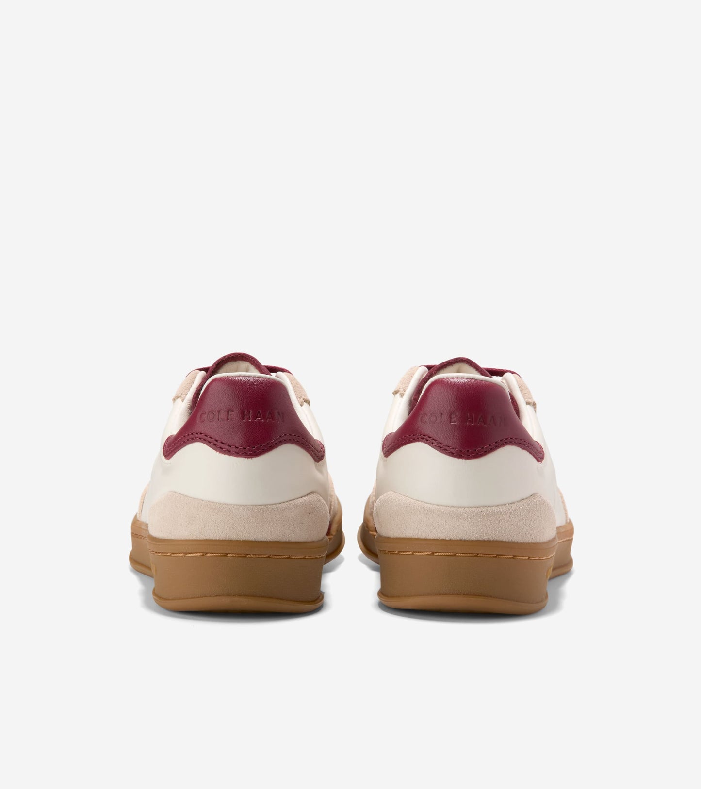 W32696:IVORY/CH OAT SUEDE/BLACK CHERRY