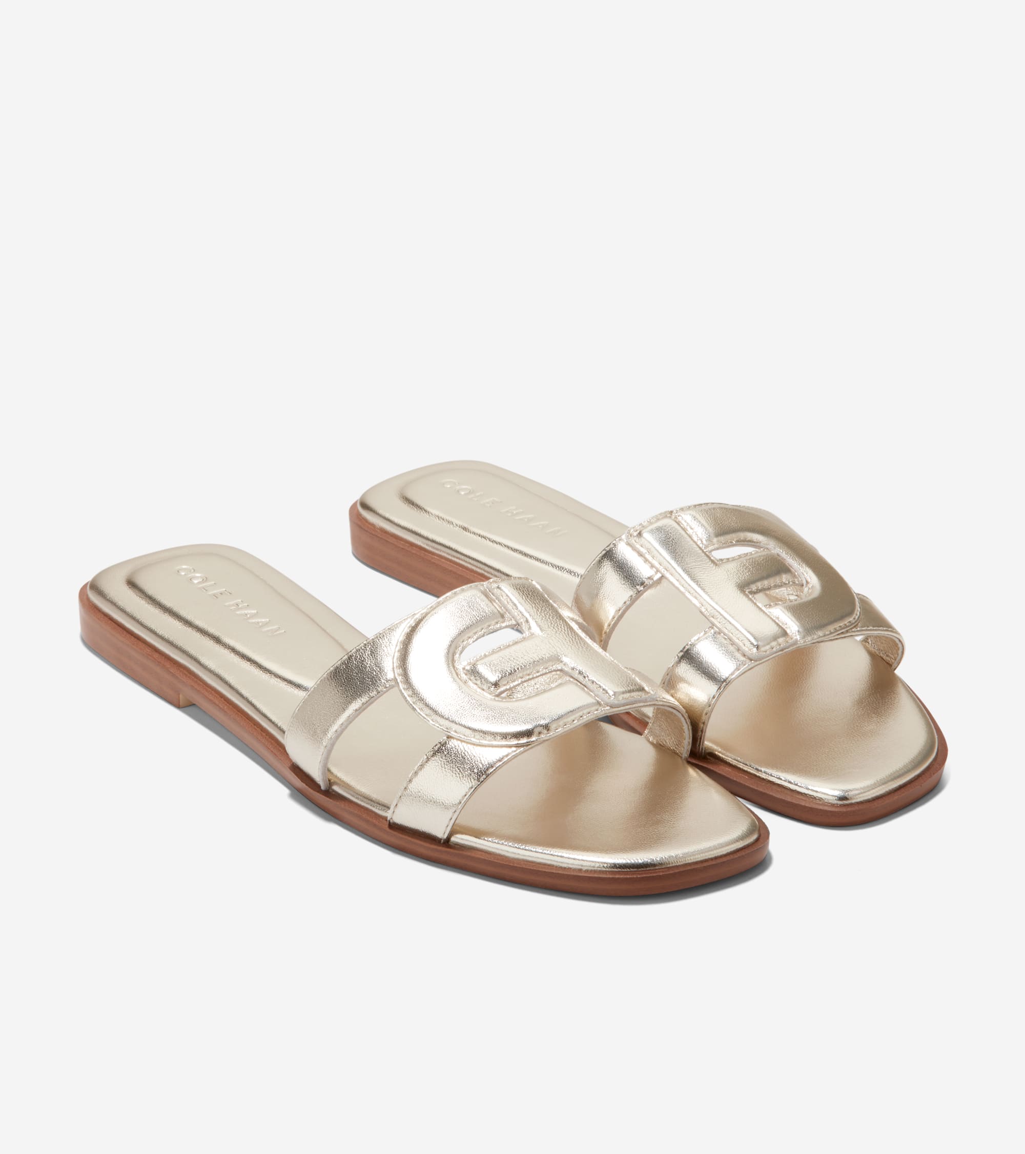 Cole hotsell Haan Gold Slide On Sandal